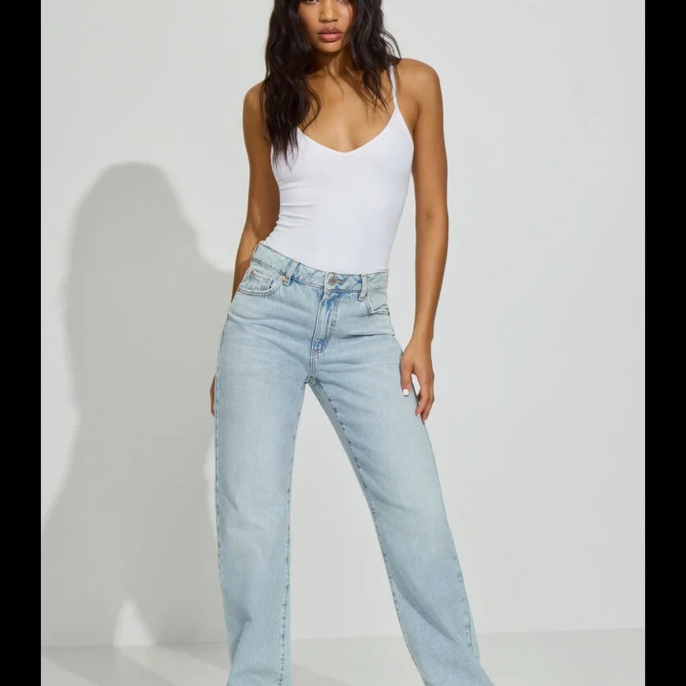 Garage Light Blue Flare Jeans